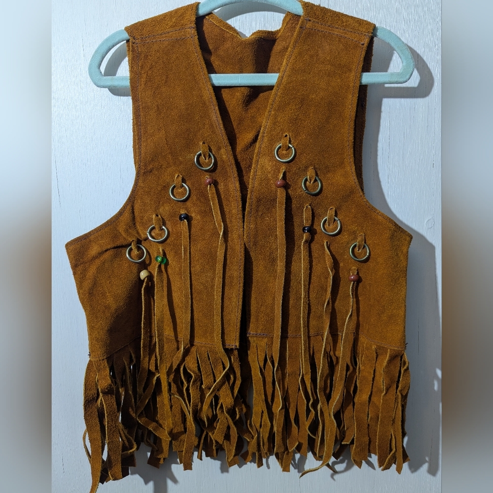 Vintage Cowkid Vest With Tassels